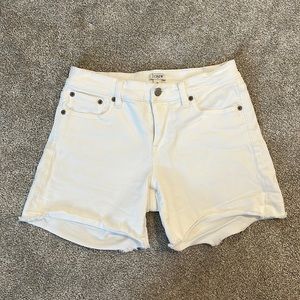 J.Crew White Denim Jean Shorts 25
